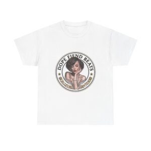 Dope Fiend Beats Graphic Tee — Retro Pinup Logo T-Shirt