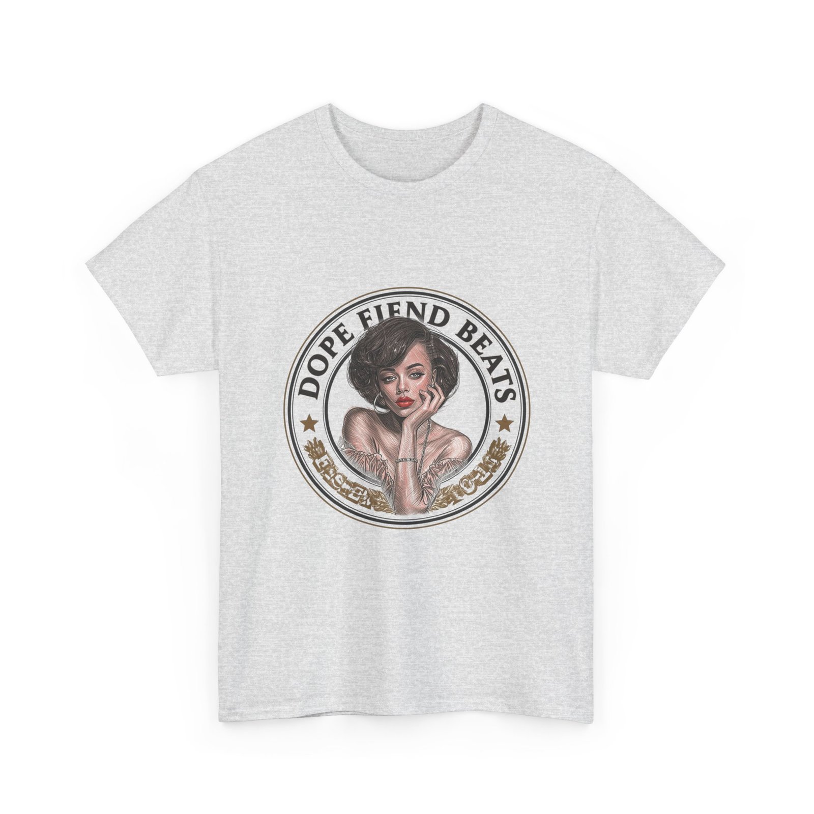 5293820303614998509_2048.jpeg Dope Fiend Beats Graphic Tee — Retro Pinup Logo T-Shirt - Image 7