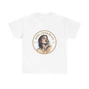 Dope Fiend Beats Graphic Tee — Vintage Pinup Music Logo T-Shirt