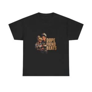 Dope Fiend Beats Graphic Tee — Retro Hip-Hop DJ T-Shirt
