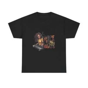 Dope Fiend Beats Tee — Vintage Turntable Hip Hop Music T-Shirt DJ Girl "Love The Beats" T-Shirt — Vintage Music Graphic Tee